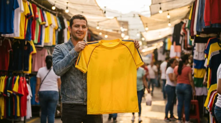 Camiseta Colombia retro (Italia 90): dónde encontrarla en el centro de Medellín