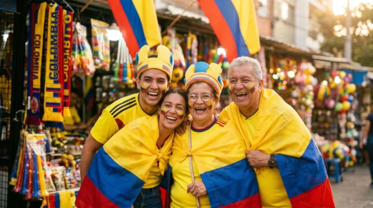 Kit del hincha Mundial 2026: camiseta, banderas y accesorios al por mayor en Medellín