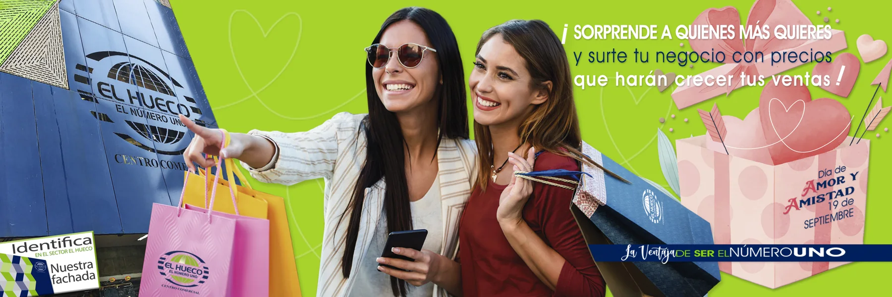 Dia de Amor y Amistad 19 de septiembre: sorprende a quienes mas quieres y surte tu negocio - Centro Comercial El Hueco Numero Uno, Medellin